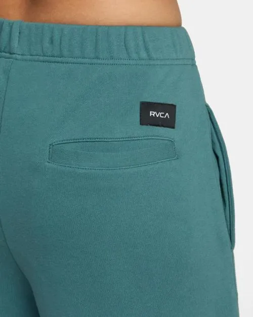 Rvca Rose Machado Baggy Oversized Sweat Shorts Teal WomenMen Shorts and Skirts