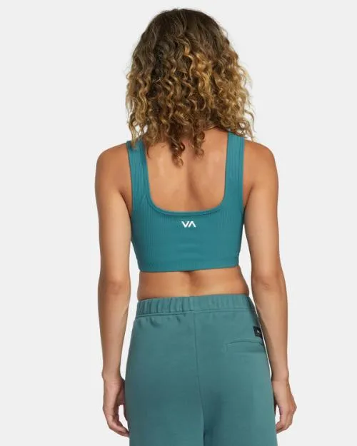 Rvca Rose Machado Sports Bra Teal SportWomen Tops