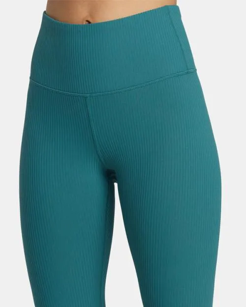 Rvca Rose Machado Technical High Waist Leggings Teal SportWomen Pants