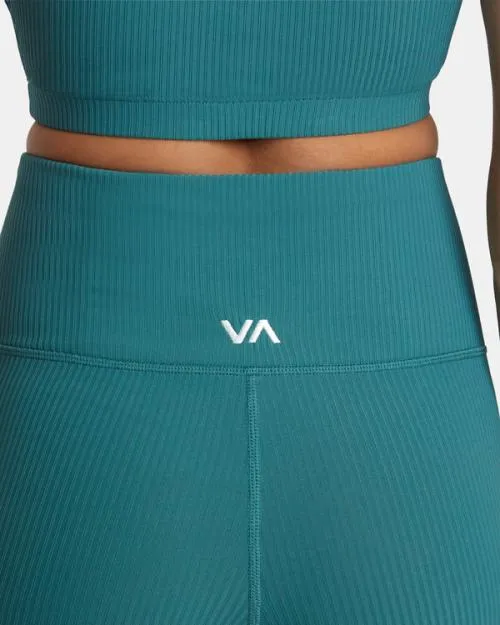 Rvca Rose Machado Technical High Waist Leggings Teal SportWomen Pants