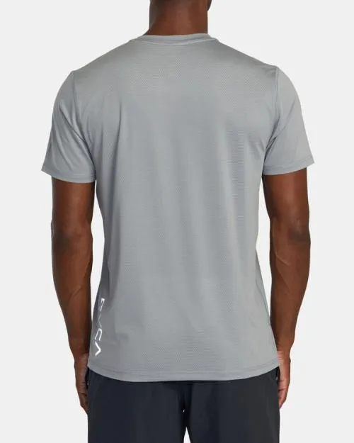 Rvca Runner Technical Short Sleeve Top Stone SportMen Short Sleeves