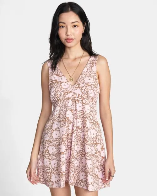 Rvca Shifty Romper Wood Women Dresses and Rompers