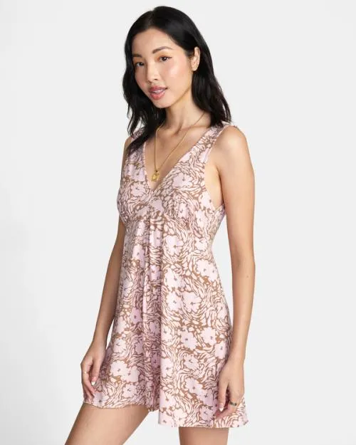 Rvca Shifty Romper Wood Women Dresses and Rompers