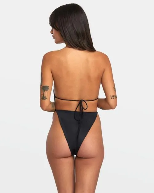 Rvca Solid Swenddal OnePiece Swimsuit Black Women One Pieces