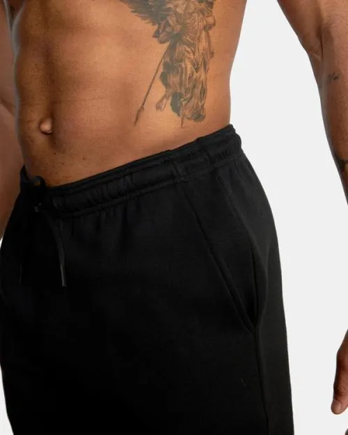 Rvca Sport Elastic Waist Walkshorts IV 19034 Black Men Athletic Shorts