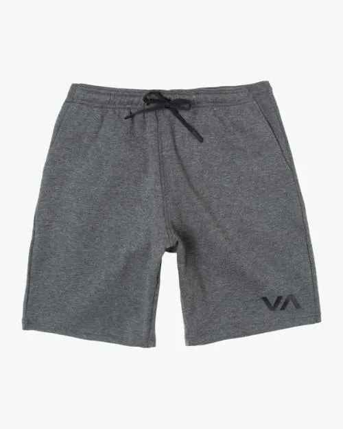 Rvca Sport Elastic Waist Walkshorts IV 19034 Smokey Grey Heather Men Athletic Shorts