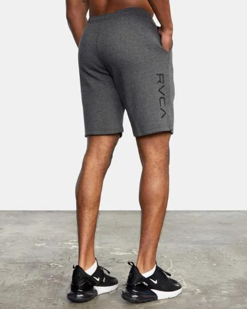 Rvca Sport Elastic Waist Walkshorts IV 19034 Smokey Grey Heather Men Athletic Shorts