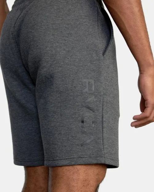 Rvca Sport Elastic Waist Walkshorts IV 19034 Smokey Grey Heather Men Athletic Shorts
