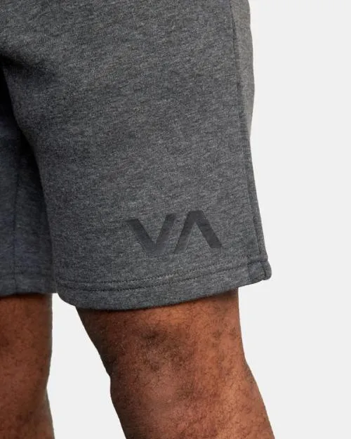 Rvca Sport Elastic Waist Walkshorts IV 19034 Smokey Grey Heather Men Athletic Shorts