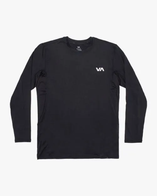 Rvca Sport Vent Long Sleeve Tee Black SportMen Tees and Tanks