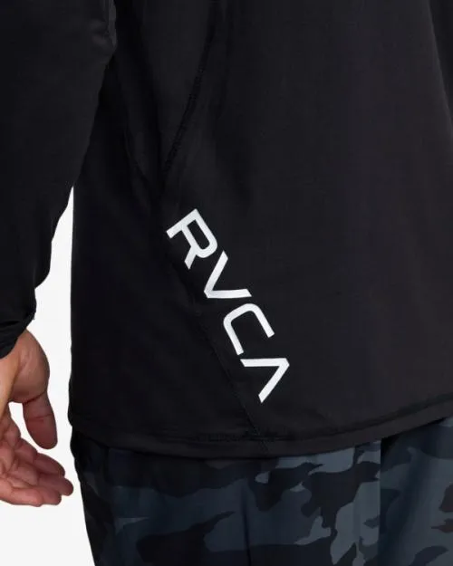 Rvca Sport Vent Long Sleeve Tee Black SportMen Tees and Tanks