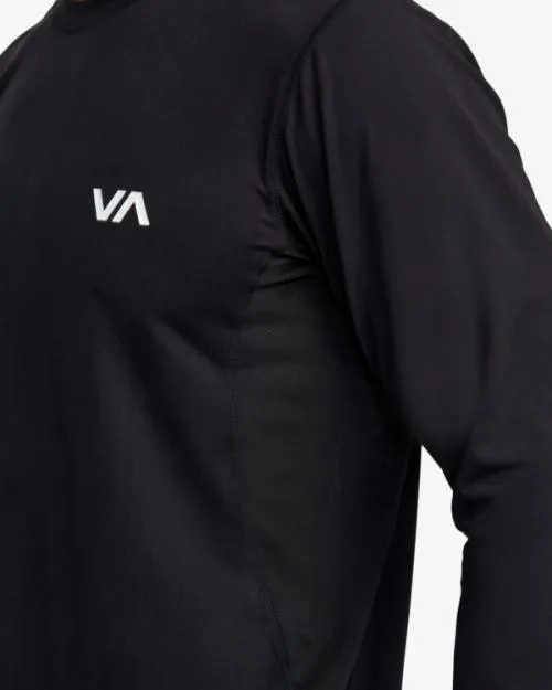 Rvca Sport Vent Long Sleeve Tee Black SportMen Tees and Tanks