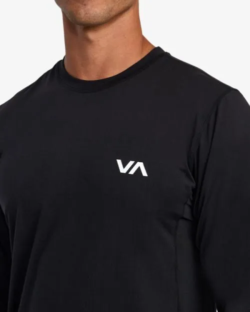 Rvca Sport Vent Long Sleeve Tee Black SportMen Tees and Tanks