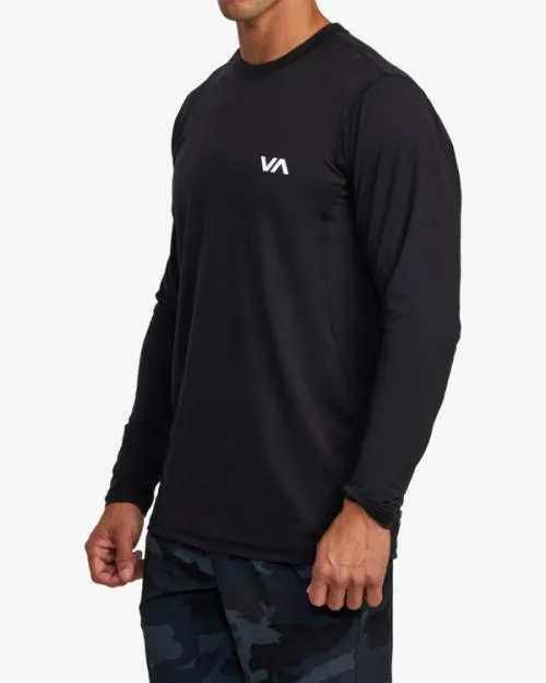 Rvca Sport Vent Long Sleeve Tee Black SportMen Tees and Tanks