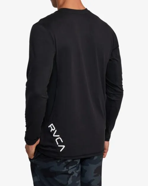 Rvca Sport Vent Long Sleeve Tee Black SportMen Tees and Tanks
