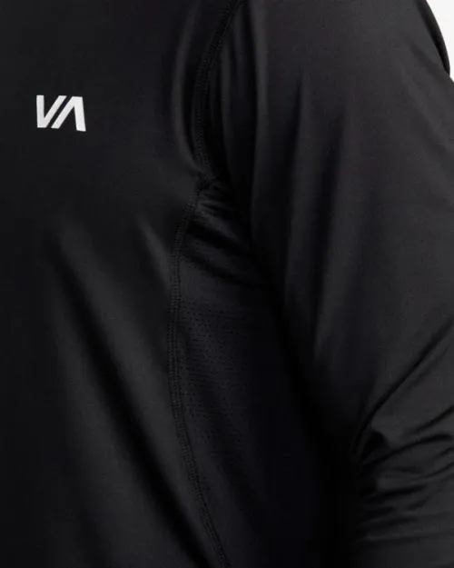 Rvca Sport Vent Technical Hooded Top Black SportMen Long Sleeves