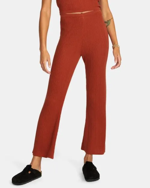 Rvca Swerve Flared Pants Arabian Spice Women Pants