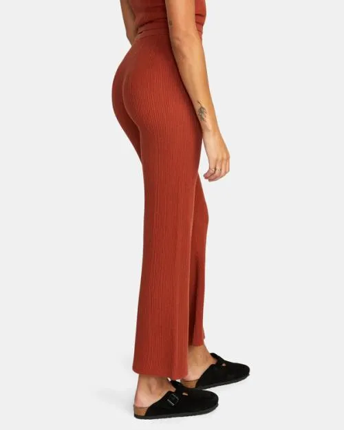 Rvca Swerve Flared Pants Arabian Spice Women Pants