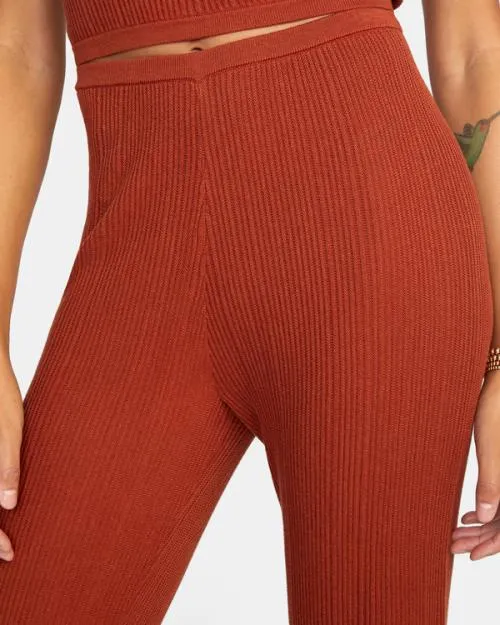 Rvca Swerve Flared Pants Arabian Spice Women Pants