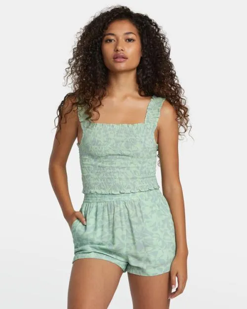 Rvca Terrace Eco Tank Top Seafoam Women Tops