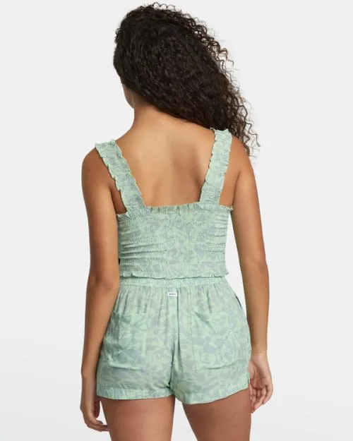 Rvca Terrace Eco Tank Top Seafoam Women Tops