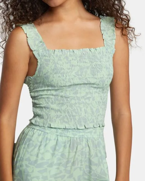 Rvca Terrace Eco Tank Top Seafoam Women Tops