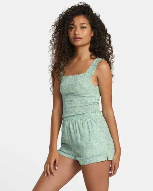 Rvca Terrace Eco Tank Top Seafoam Women Tops