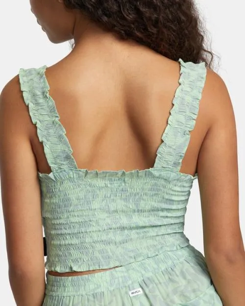 Rvca Terrace Eco Tank Top Seafoam Women Tops