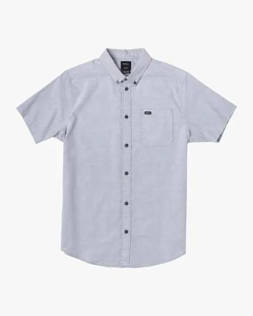 Rvca Thatll Do Stretch Short Sleeve Shirt Pavement Men Shirts and Flannels