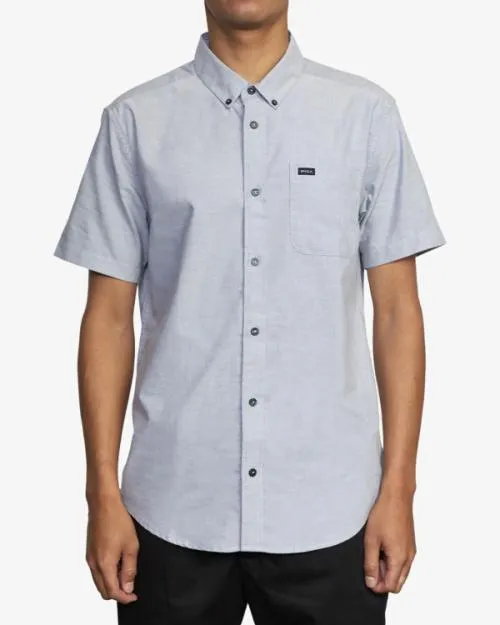 Rvca Thatll Do Stretch Short Sleeve Shirt Pavement Men Shirts and Flannels