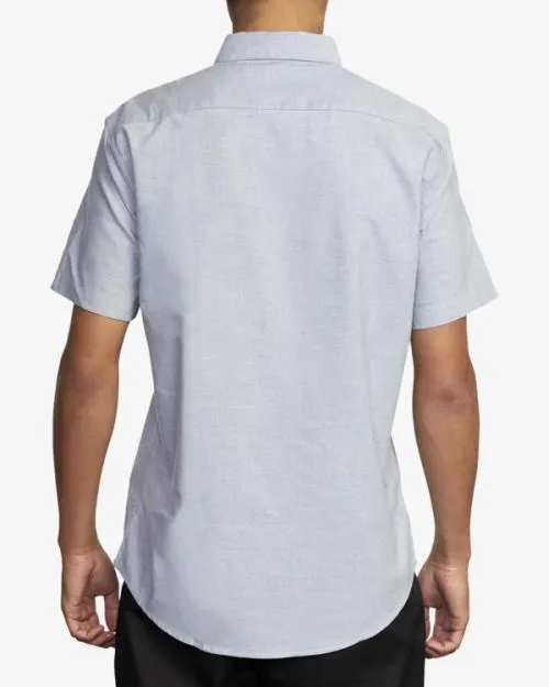 Rvca Thatll Do Stretch Short Sleeve Shirt Pavement Men Shirts and Flannels