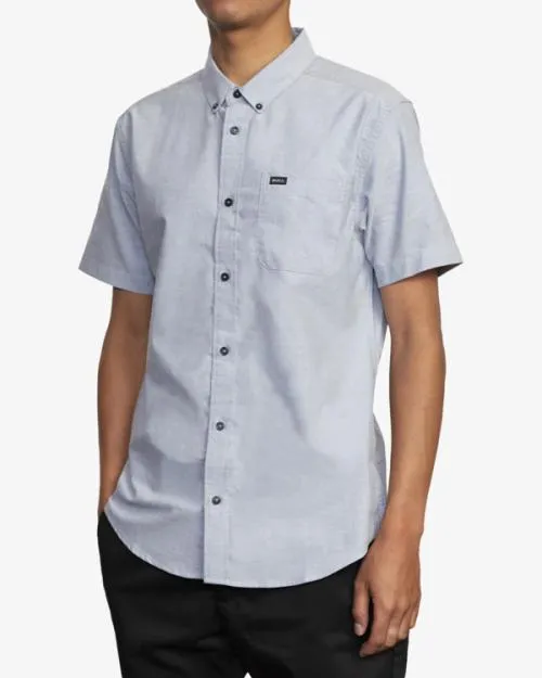 Rvca Thatll Do Stretch Short Sleeve Shirt Pavement Men Shirts and Flannels