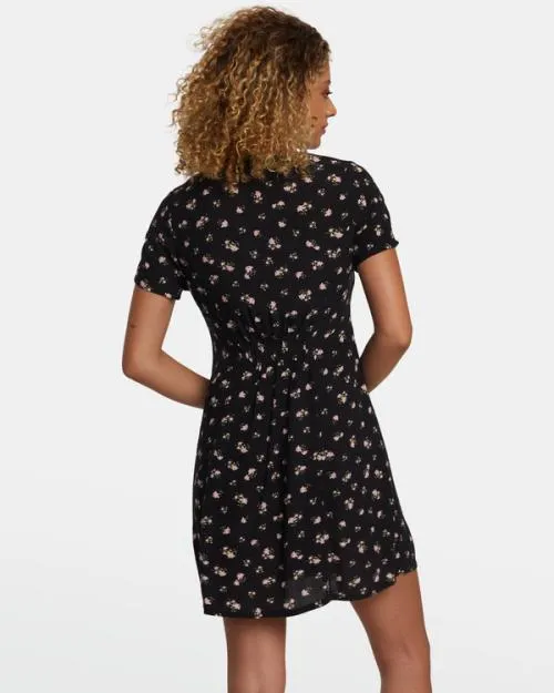 Rvca Understated Rose Namajunas Mini Dress Rvca Black Women Dresses and Rompers