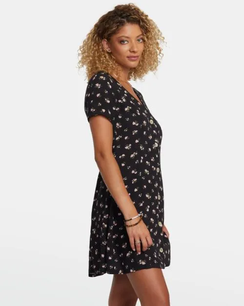 Rvca Understated Rose Namajunas Mini Dress Rvca Black Women Dresses and Rompers