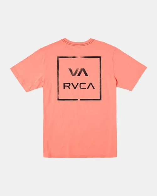 Rvca VA All The Way Tee Vintage Salmon Men Short Sleeves