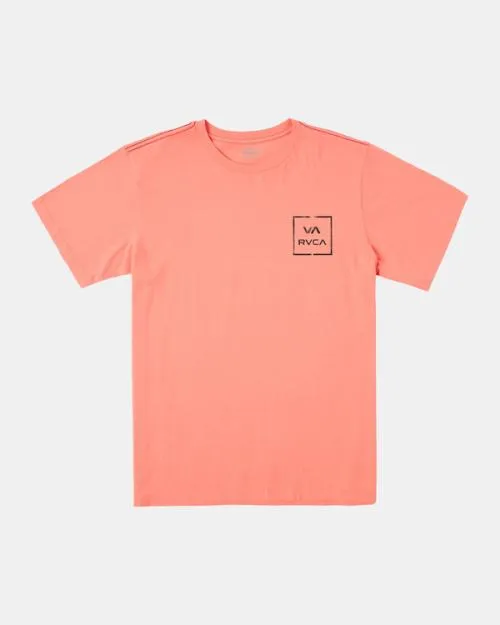 Rvca VA All The Way Tee Vintage Salmon Men Short Sleeves