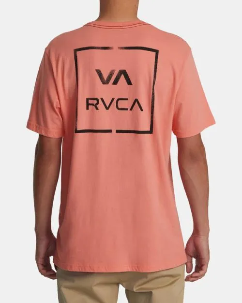 Rvca VA All The Way Tee Vintage Salmon Men Short Sleeves