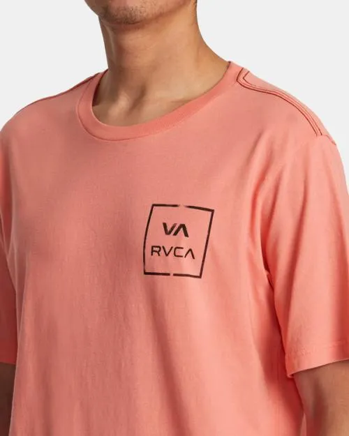 Rvca VA All The Way Tee Vintage Salmon Men Short Sleeves