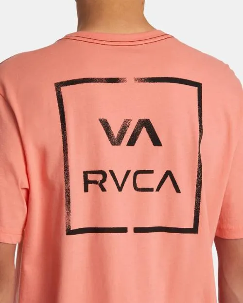 Rvca VA All The Way Tee Vintage Salmon Men Short Sleeves
