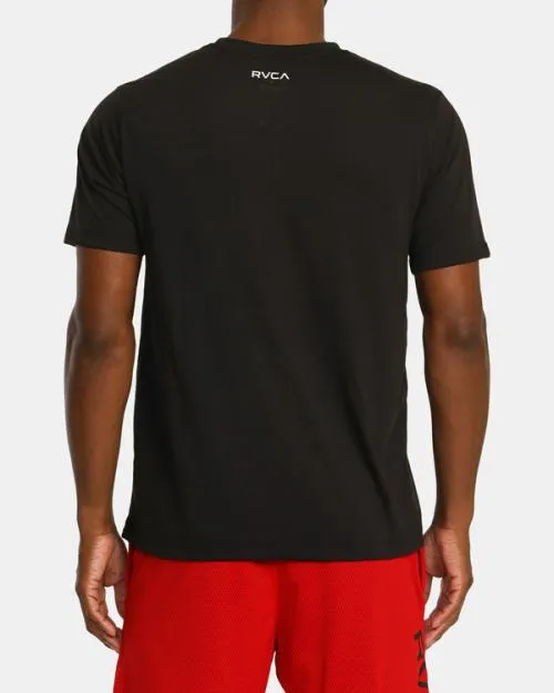Rvca VA Banded Hawaii Tee Black SportMen Tees and Tanks