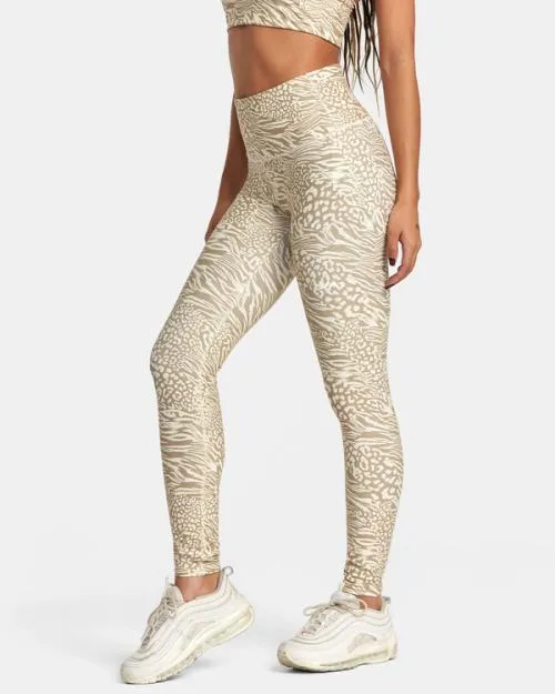 Rvca VA Essential Workout Leggings Zeetah SportWomen Pants