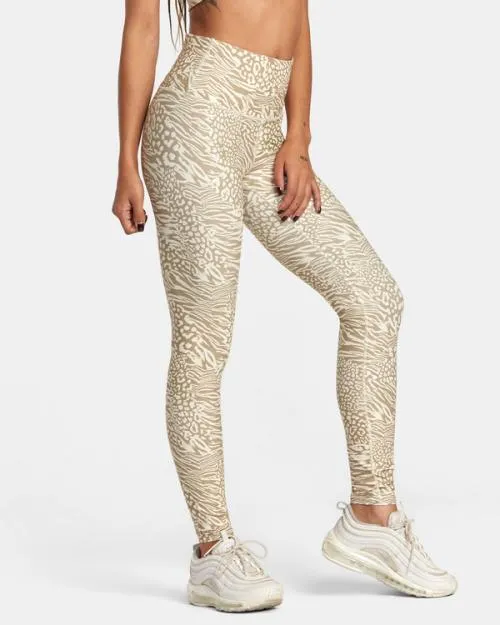 Rvca VA Essential Workout Leggings Zeetah SportWomen Pants