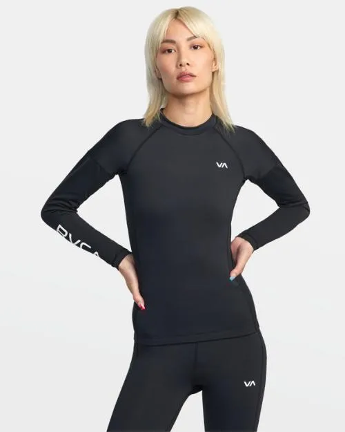 Rvca VA Sport Long Sleeve Compression Top Black SportWomen Compression Clothing