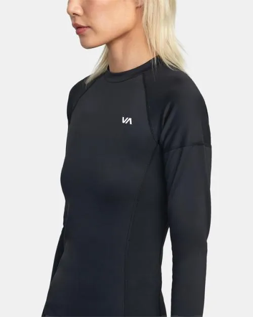 Rvca VA Sport Long Sleeve Compression Top Black SportWomen Compression Clothing