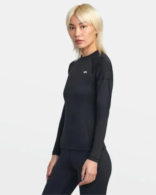 Rvca VA Sport Long Sleeve Compression Top Black SportWomen Compression Clothing