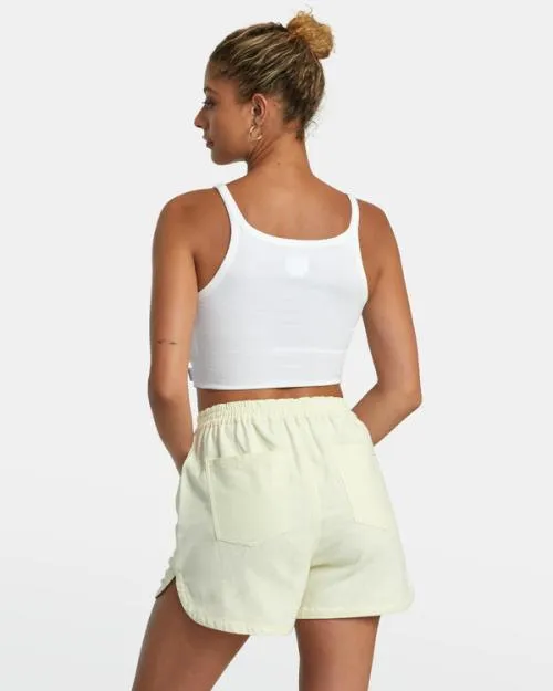 Rvca Venice Canvas Canvas Shorts Natural Women Shorts and Skirts