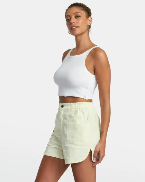Rvca Venice Canvas Canvas Shorts Natural Women Shorts and Skirts