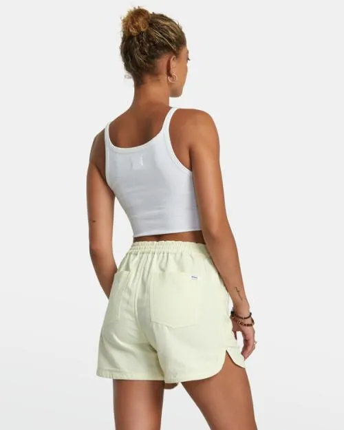Rvca Venice Canvas Canvas Shorts Natural Women Shorts and Skirts