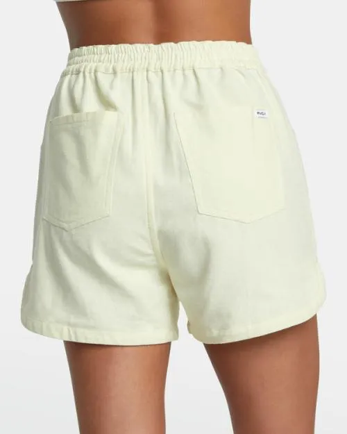 Rvca Venice Canvas Canvas Shorts Natural Women Shorts and Skirts