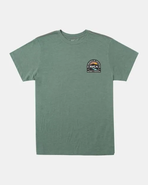 Rvca Vistas TShirt Jade Men Short Sleeves